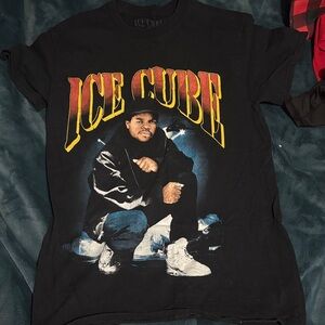 Ice Cube Graphic Tee - Black with Yellow/Red Logo